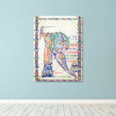 Historisierter Anfangswert "R" Leinwanddruck (Insitu (Holzboden))