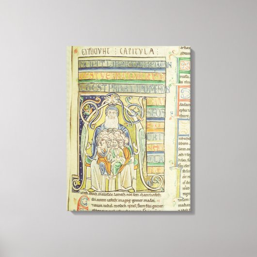 Historisierter Buchstabe "A", der Generationen dar Leinwanddruck (Vorderseite)