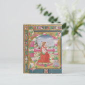 Historisierter Buchstabe 'E' mit der Figur des Kön Postkarte (Stehend Vorderseite)