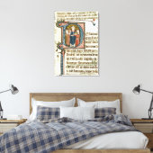 Historisiertes anfängliches 'D', das einen Prieste Leinwanddruck (Insitu (Schlafzimmer))