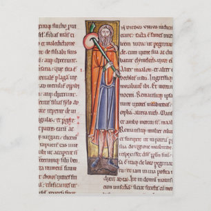 Historisiertes anfängliches "I" mit Elimelech Postkarte