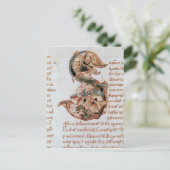 Historisiertes Anfangsdatum "S" Postkarte (Stehend Vorderseite)