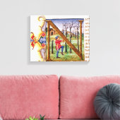 Historisiertes Anfangszeichen "N" Leinwanddruck (Insitu (Wohnzimmer))