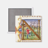 Historisiertes Anfangszeichen "N" Magnet (Vorderseite/Rückseite)