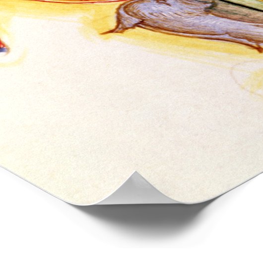 Historisiertes Anfangszeichen "N" Poster (Ecke)