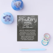 History Blackboard, History Coursing Werbung Flyer (Einzeln)