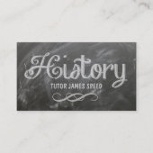 History Blackboard, History Tutor, Lehrer Visitenkarte (Vorderseite)