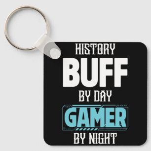 History Buff by Day Gamer by Night Costume für sei Schlüsselanhänger