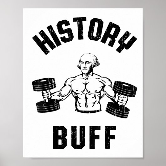 History Buff Funny George Washington Workout , Sma Poster (Vorne)