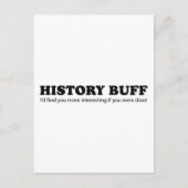 History Buff Postkarte (Vorderseite)