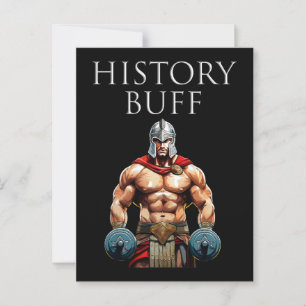History Buff Roman Centurion Postkarte