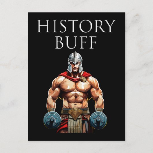 History Buff Roman Centurion Postkarte (Vorderseite)