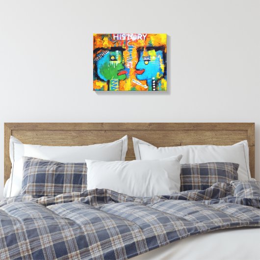 History Canvas Print Leinwanddruck (Insitu (Schlafzimmer))