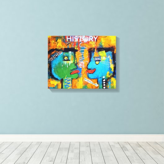 History Canvas Print Leinwanddruck (Insitu (Holzboden))