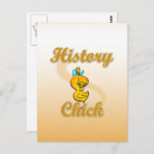History Chick Postkarte (Vorne/Hinten)