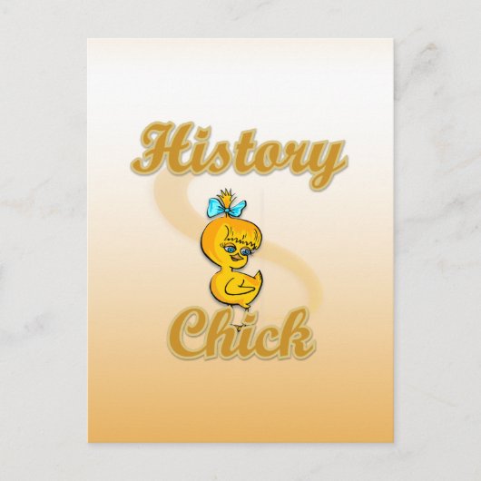 History Chick Postkarte (Vorderseite)