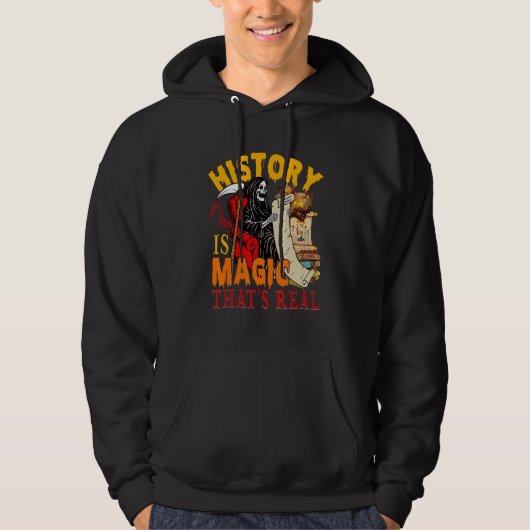 History Is Magic That's Real The Death Skeleton Te Hoodie (Vorderseite)