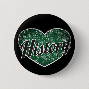 History Retro Heart Blackboard Liebe Button