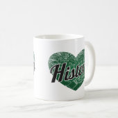 History Retro Heart Blackboard Liebe Kaffeetasse (VorderseiteRechts)