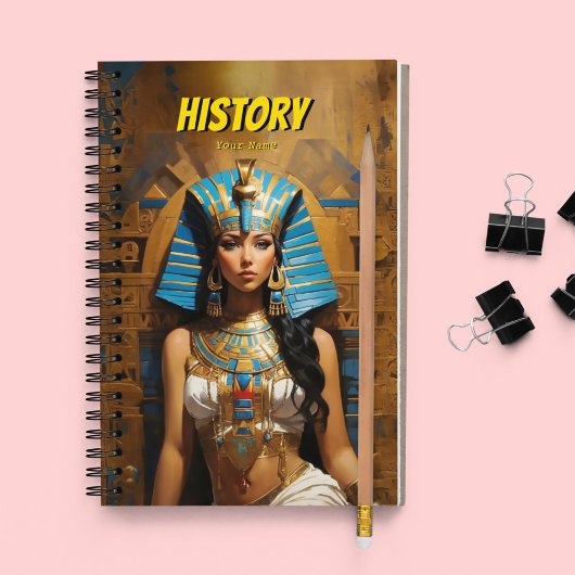 History School Notebook - Anpassbar Notizblock