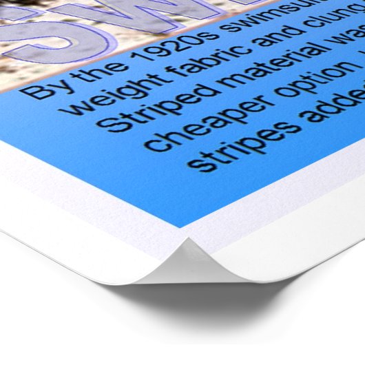 History, Seaside, Swimsuits in 1920 Poster (Ecke)