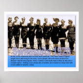 History, Seaside, Swimsuits in 1920 Poster (Vorne)
