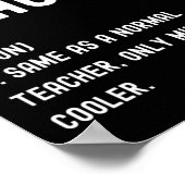 History Teacher Definition First Day Of School  Poster (Ecke)