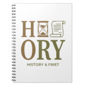 History Teacher Typography Design Notizblock (Vorderseite)