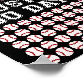 Hit 100 Days of School Baseball Lehrer Jungs 100. Poster (Ecke)