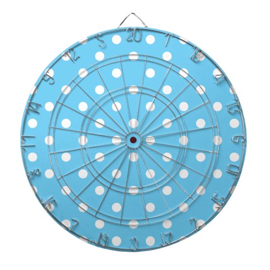 HIT Blue Polka Dot Dart Board Dartscheibe (vorne)