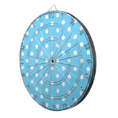 HIT Blue Polka Dot Dart Board Dartscheibe (Vorderseite rechts)