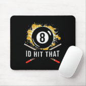 Hit das - 8-Ball Pool Billard Spaß Mousepad (Mit Mouse)
