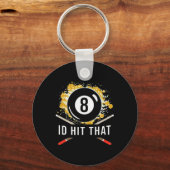 Hit das - 8-Ball Pool Billard Spaß Schlüsselanhänger (Vorderseite)