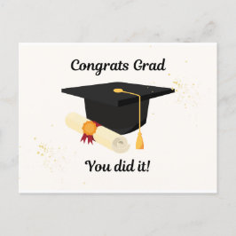 Hit euch ab: Abschluss Cards Einladungspostkarte