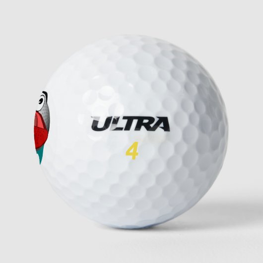 Hit Golf Ball Cartoon (Logo)