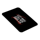 Hit Hard Run Fast Turn Verlassen Funny Baseball Pl Magnet (Rechte Seite)