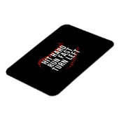 Hit Hard Run Fast Turn Verlassen Funny Baseball Pl Magnet (Linke Seite)