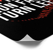 Hit Hard Run Fast Turn Verlassen Funny Baseball Pl Poster (Ecke)