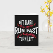 Hit Hard Run Fast Turn Verlassen Funny Sell Player Karte (Gelbe Blume)