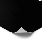 Hit like a Girl Drummer and Drum stick Poster (Ecke)