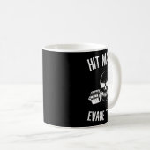 Hit Maxes Evade Taxes Funny Gym Bodybuilding Lifti Kaffeetasse (VorderseiteRechts)