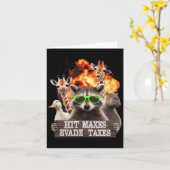 Hit Maxes Evade Taxes Funny Gym Bodybuilding Lifti Karte (Gelbe Blume)