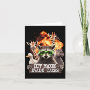 Hit Maxes Evade Taxes Funny Gym Bodybuilding Lifti Karte