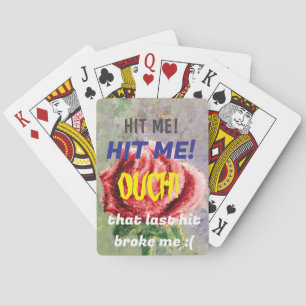 "HIT ME" Blackjack-Spielkarte Spielkarten
