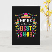 Hit Me Pinata Birthday Karte (Gelbe Blume)