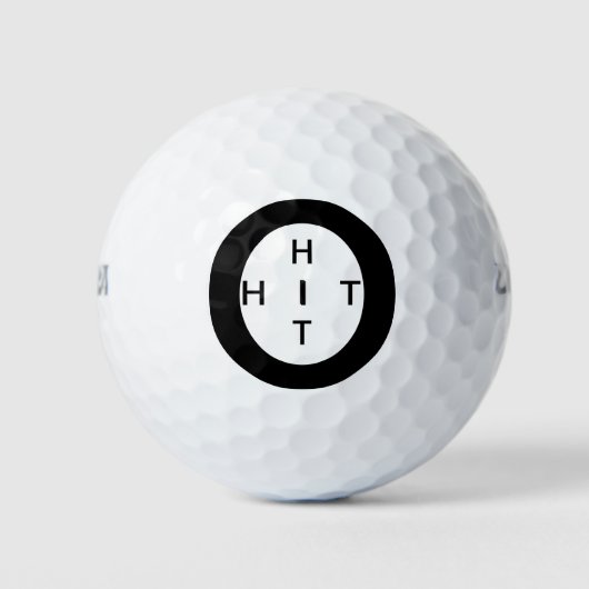 HIT-Punkt Golfball (Vorderseite)