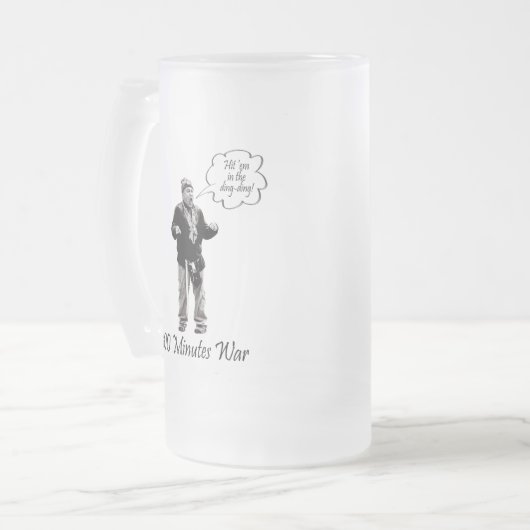 Hit sie in den ding 100 Minuten Mattierte Tasse (Vorderseite Links)