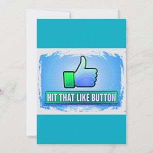 Hit that like Button Einladungen & Ankündigungen