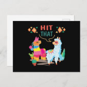 Hit That Pinata Birthday Postkarte (Vorne/Hinten)