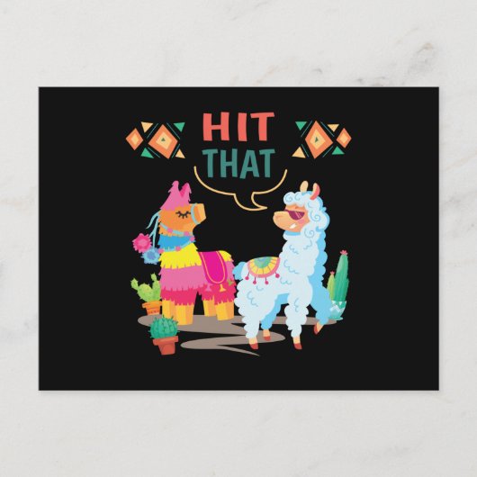 Hit That Pinata Birthday Postkarte (Vorderseite)